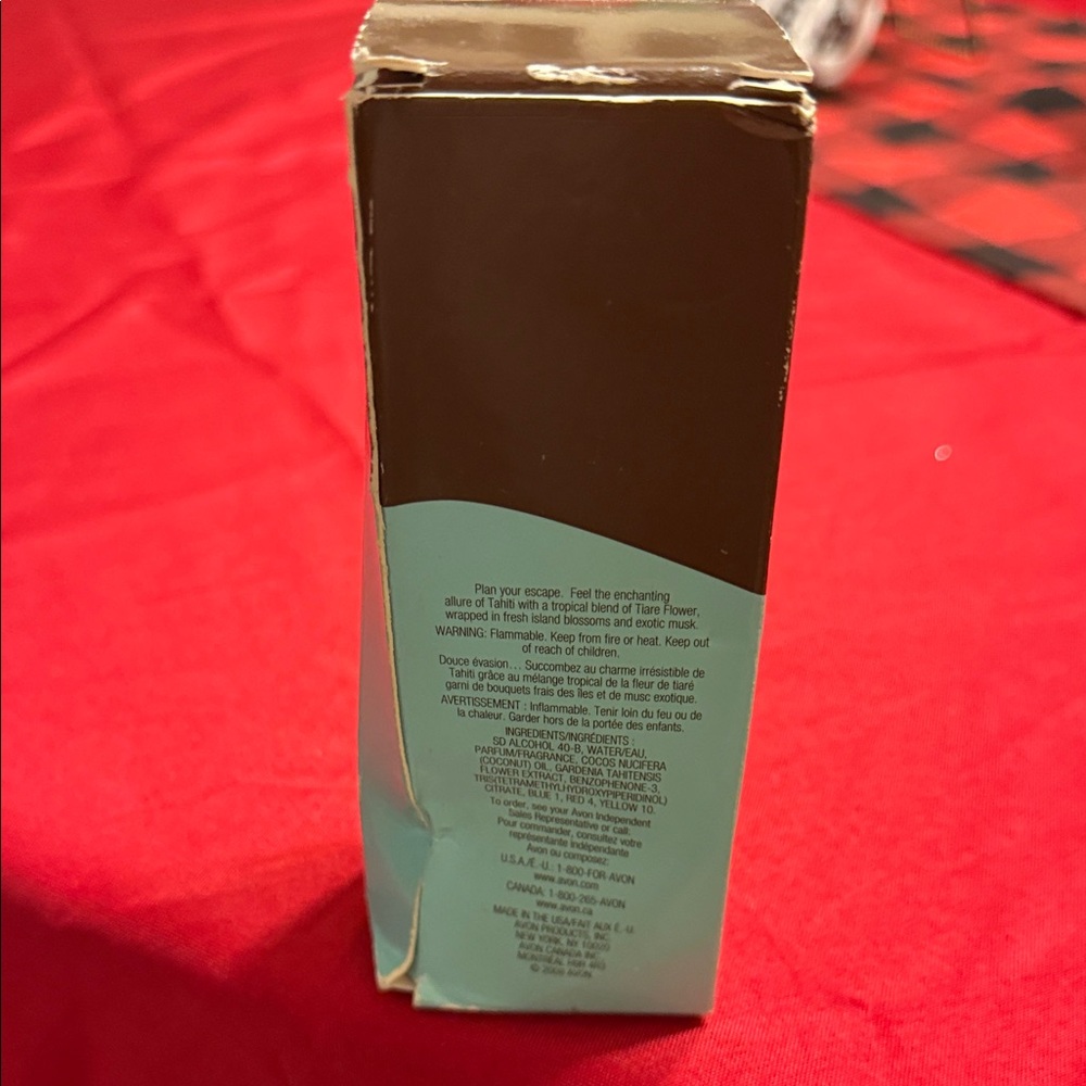 Avon Tahitian Holiday Perfume Spray Eau de Toilette With Box Vintage Rare - Picture 10 of 16
